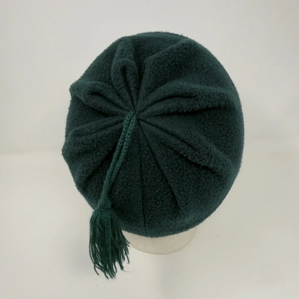 Mt Hood‎ Meadows Ski Resort Merkley Headgear Fleece Beanie Tassel Green Canada